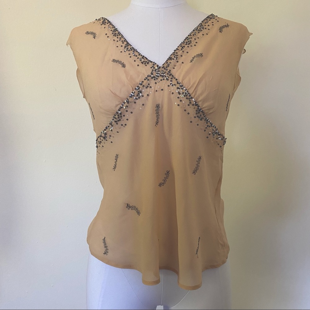 100% silk top Y2K